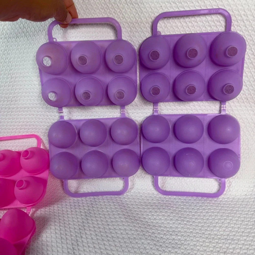 Vintage‎ Jell-O Jigglers Egg Molds Set of 4 Pink Purple White Retro 90s Easter